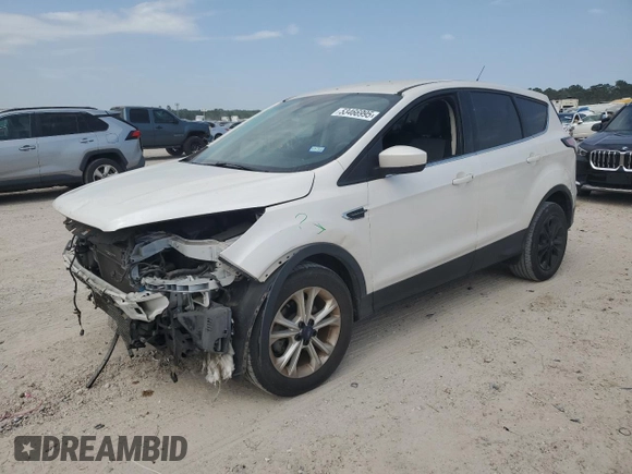 2017 Ford Escape SE with VIN 1FMCU0GD7HUE84050, listed as a Copart auction lot 53466995 with 52,561 mi miles and Clean Title. Bid and sale history available at carsss.com. Image 1.