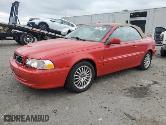 2004 Volvo C70 with VIN YV1NC62D64J060679, listed as a Copart auction lot 51819205 with 143,867 mi miles and Salvage Title. Bid and sale history available at carsss.com. Image 1.