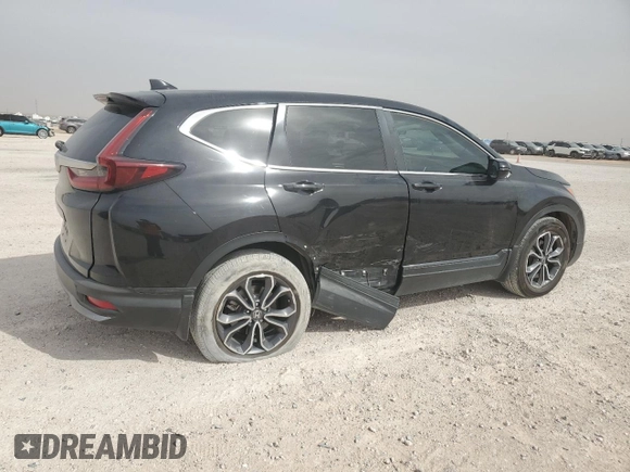 2020 Honda CR-V EX with VIN 5J6RW1H56LL013649, listed as a Copart auction lot 48021775 with 59,163 mi miles and Salvage Title. Bid and sale history available at carsss.com. Image 3.