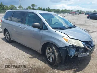2013 Toyota Sienna LE AAS with VIN 5TDKK3DC0DS390836, listed as a IAAI auction lot 42618783 with 171,332 mi miles and . Bid and sale history available at DreamBid. Image 1.