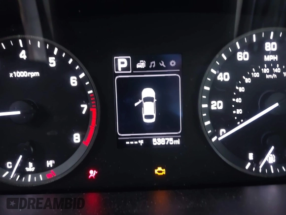2017 Hyundai Sonata Sport with VIN 5NPE34AF4HH485507, listed as a IAAI auction lot 41853885 with 53,875 mi miles. Bid and sale history available at carsss.com. Image 15.
