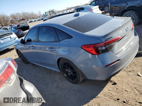 2022 Honda Civic Sport with VIN 2HGFE2F50NH553150, listed as a Copart auction lot 46809705 with 30,065 mi miles and Salvage Title. Bid and sale history available at carsss.com. Image 2.