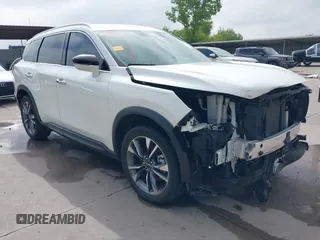 2023 Infiniti QX60 Luxe z VIN 5N1DL1FS0PC356315, wystawiony jako IAAI lot #42177668 z przebiegiem 30 690 mil mil oraz . Historia ofert i sprzedaży dostępna na DreamBid. Obrazek 1.
