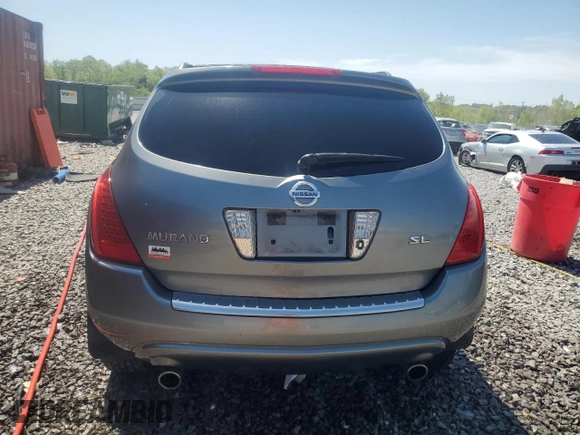 2007 Nissan Murano SL z VIN JN8AZ08T47W508833, wystawiony jako Copart lot #53039335 z przebiegiem Nie podano mil oraz Nie do naprawy • Non repairable. Historia ofert i sprzedaży dostępna na DreamBid. Obrazek 6.