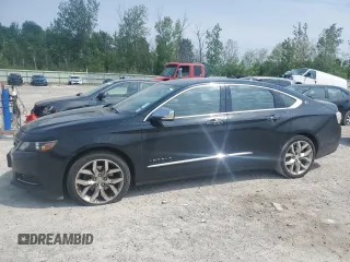 2018 Chevrolet Impala Premier with VIN 1G1125S32JU124390, listed as a Copart auction lot 57791405 with 218,499 mi miles and Salvage title. Bid and sale history available at DreamBid. Image 1.