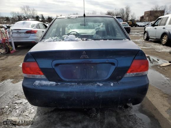 2005 Mitsubishi Lancer ES with VIN JA3AJ26E65U025256, listed as a Copart auction lot 45463085 with 194,144 mi miles and Salvage Title. Bid and sale history available at carsss.com. Image 6.