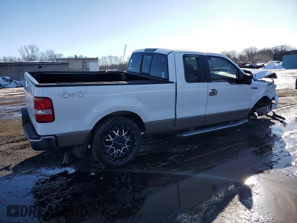 2006 Ford F-150 XLT with VIN 1FTPX145X6NB15870, listed as a Copart auction lot 45870145 with 218,990 mi miles and Salvage Title. Bid and sale history available at carsss.com. Image 3.