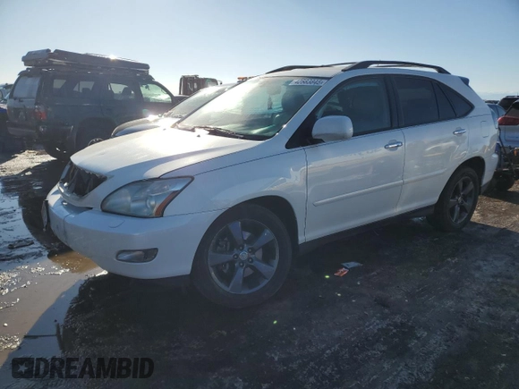 2008 Lexus RX 350 z VIN 2T2HK31U38C070735, wystawiony jako Copart lot #42583845 z przebiegiem 158 876 mil mil oraz Szkoda całkowita • Salvage title. Historia ofert i sprzedaży dostępna na DreamBid. Obrazek 1.