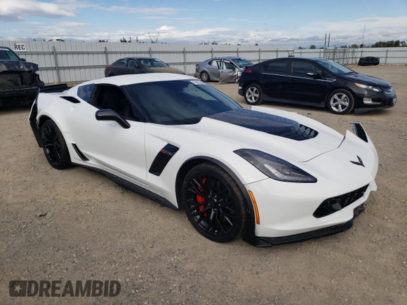 2016 Chevrolet Corvette Z06 2LZ with VIN 1G1YS2D63G5600718, listed as a Copart auction lot 76075824 with 19,529 mi miles and Salvage Title. Bid and sale history available at carsss.com. Image 4.