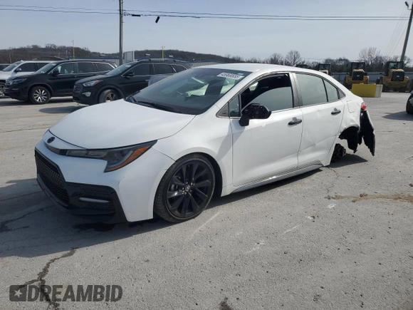 2022 Toyota Corolla SE with VIN 5YFS4MCEXNP103984, listed as a Copart auction lot 45969555 with 17,531 mi miles and Salvage Title. Bid and sale history available at DreamBid. Image 1.