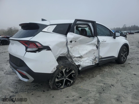 2023 Kia Sportage EX with VIN 5XYK33AF6PG072877, listed as a Copart auction lot 44952045 with 24,287 mi miles and Salvage Title. Bid and sale history available at carsss.com. Image 3.