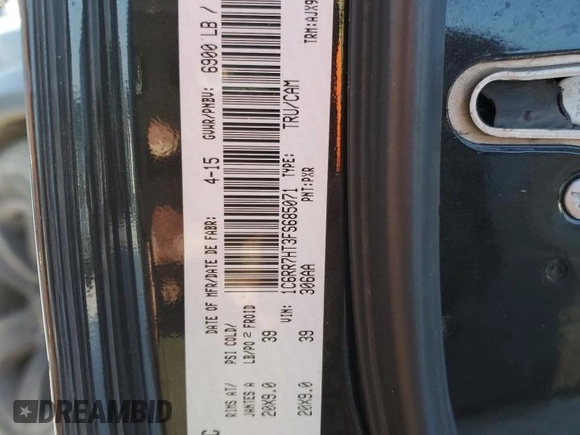 2015 Ram 1500 Sport with VIN 1C6RR7HT3FS685071, listed as a Copart auction lot 88690135 with 113,371 mi miles and Salvage title. Bid and sale history available at DreamBid. Image 12.