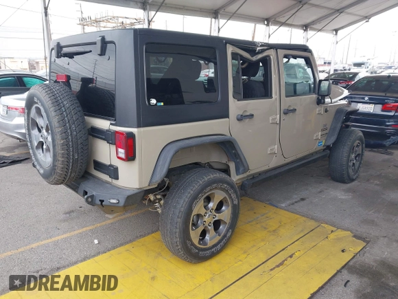 2018 Jeep Wrangler Unlimited Sport S with VIN 1C4BJWDG3JL809752, listed as a IAAI auction lot 42101293 with 50,342 mi miles and . Bid and sale history available at DreamBid. Image 4.