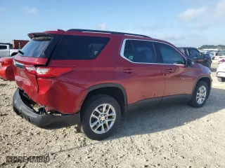 2021 Chevrolet Traverse LT Cloth with VIN 1GNERGKWXMJ238967, listed as a Copart auction lot 51163065 with 46,478 mi miles and Salvage Title. Bid and sale history available at carsss.com. Image 3.