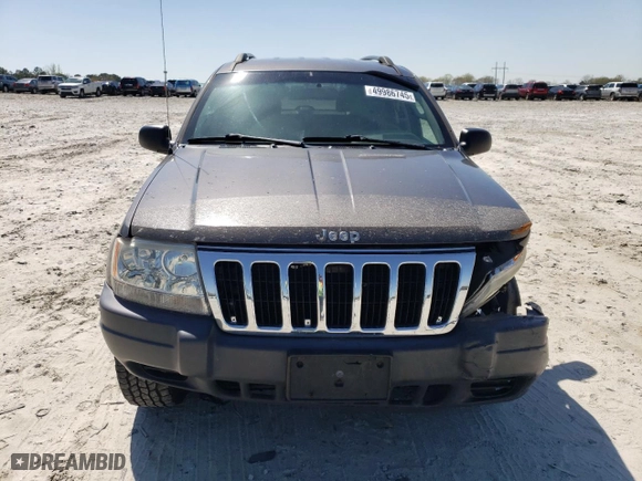 2003 Jeep Grand Cherokee Laredo with VIN 1J4GW48SX3C589100, listed as a Copart auction lot 49986745 with 247,687 mi miles and Salvage Title. Bid and sale history available at carsss.com. Image 5.