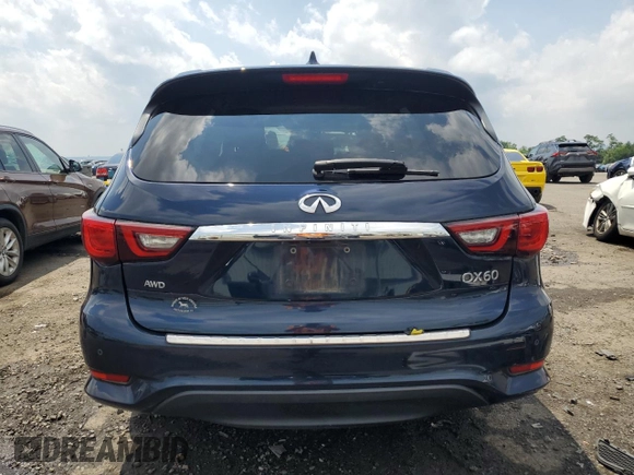 2020 Infiniti QX60 Luxe with VIN 5N1DL0MM0LC507954, listed as a Copart auction lot 62320875 with 79,578 mi miles and Salvage title. Bid and sale history available at DreamBid. Image 6.