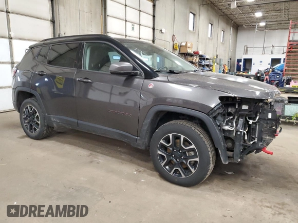 2019 Jeep Compass Trailhawk with VIN 3C4NJDDB1KT618892, listed as a Copart auction lot 49156585 with 93,842 mi miles and Salvage Title. Bid and sale history available at carsss.com. Image 4.