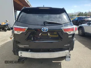 2016 Toyota Highlander Hybrid Limited with VIN 5TDDCRFH4GS019183, listed as a Copart auction lot 49718465 with 136,879 mi miles and Salvage Title. Bid and sale history available at carsss.com. Image 6.