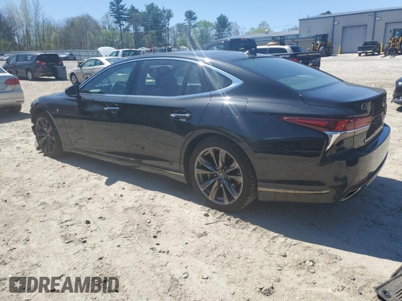 2018 Lexus LS 500 with VIN JTHC51FF4J5000800, listed as a Copart auction lot 54574675 with Not provided miles and Salvage title. Bid and sale history available at DreamBid. Image 2.