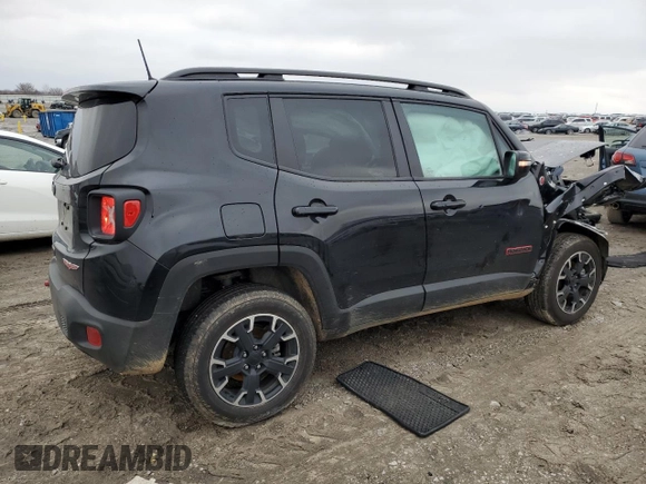2023 Jeep Renegade Trailhawk with VIN ZACNJDC1XPPP60937, listed as a Copart auction lot 45157965 with 4,151 mi miles and Salvage title. Bid and sale history available at DreamBid. Image 3.