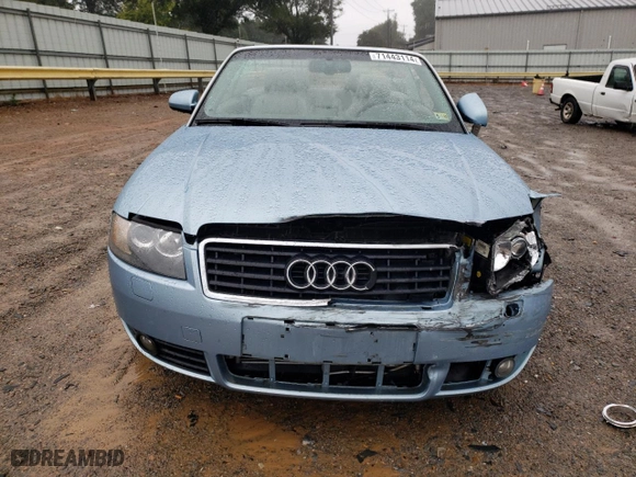 2006 Audi A4 1.8T with VIN WAUAC48H86K009438, listed as a Copart auction lot 71443114 with 117,210 mi miles and Salvage Title. Bid and sale history available at carsss.com. Image 5.