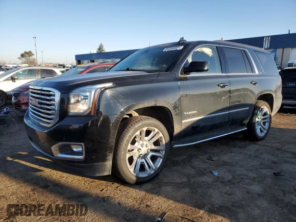 2019 GMC Yukon SLT with VIN 1GKS2BKC5KR308872, listed as a Copart auction lot 89080065 with 82,735 mi miles and Clean Title. Bid and sale history available at carsss.com. Image 1.