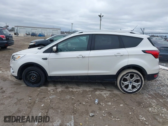 2019 Ford Escape Titanium with VIN 1FMCU9J95KUB50793, listed as a IAAI auction lot 41501161 with 111,644 mi miles. Bid and sale history available at carsss.com. Image 14.