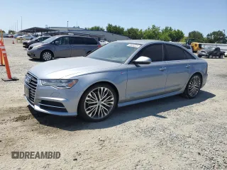 2016 Audi A6 Prestige with VIN WAUHGAFCXGN156482, listed as a Copart auction lot 59655225 with 156,686 mi miles and Salvage title. Bid and sale history available at DreamBid. Image 1.