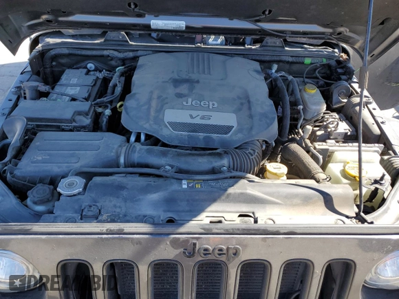 2017 Jeep Wrangler Unlimited Sahara with VIN 1C4BJWEGXHL687691, listed as a Copart auction lot 46696505 with 99,443 mi miles and Salvage Title. Bid and sale history available at carsss.com. Image 11.