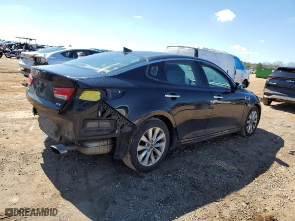 2016 Kia Optima EX with VIN 5XXGU4L32GG062427, listed as a Copart auction lot 46433225 with 98,261 mi miles and Salvage Title. Bid and sale history available at carsss.com. Image 3.