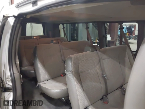 2014 Chevrolet Express Passenger LT with VIN 1GAZG1FG9E1127529, listed as a IAAI auction lot 42151349 with 192,333 mi miles and . Bid and sale history available at DreamBid. Image 8.