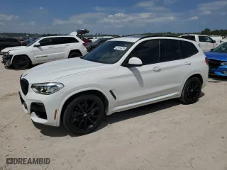 2020 BMW X3 sDrive30i with VIN 5UXTY3C07L9C47794, listed as a Copart auction lot 52194455 with 48,427 mi miles and Salvage Title. Bid and sale history available at carsss.com. Image 1.