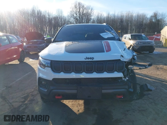 2022 Jeep Compass Trailhawk с VIN 3C4NJDDB4NT156834, выставлен на аукционе IAAI как лот 41113197 с пробегом 28 974 миль миль и . История ставок и продаж доступна на DreamBid. Изображение 12.