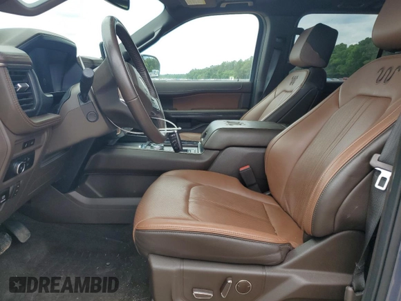 2023 Ford Expedition Max King Ranch with VIN 1FMJK1N88PEA01019, listed as a Copart auction lot 56015515 with 51,976 mi miles and Salvage title. Bid and sale history available at DreamBid. Image 7.