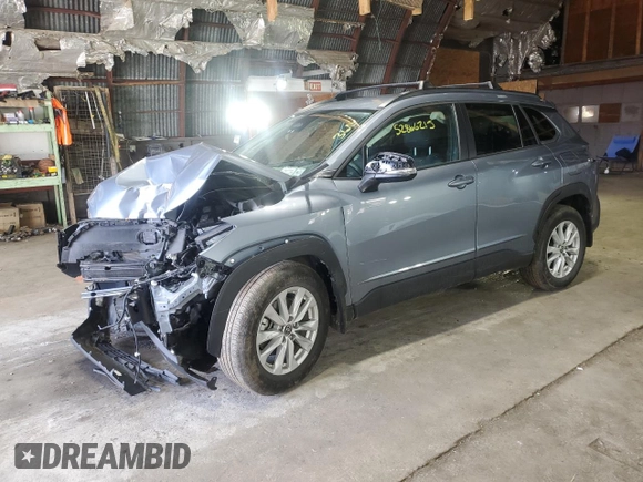 2023 Toyota Corolla Cross LE z VIN 7MUCAABG3PV046333, wystawiony jako Copart lot #52866215 z przebiegiem Nie podano mil oraz Szkoda całkowita • Salvage title. Historia ofert i sprzedaży dostępna na DreamBid. Obrazek 1.