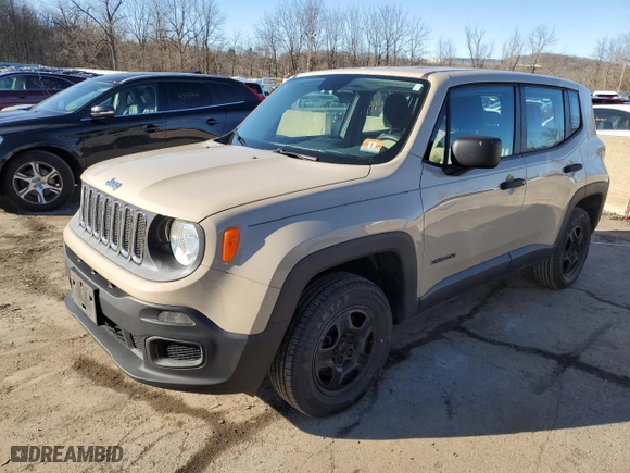 2015 Jeep Renegade Sport with VIN ZACCJBAH0FPB56346, listed as a Copart auction lot 41726944 with 165,831 mi miles. Bid and sale history available at carsss.com. Image 1.
