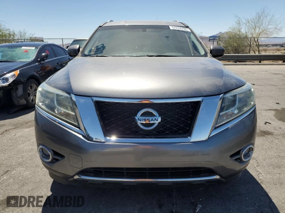 2015 Nissan Pathfinder SV z VIN 5N1AR2MN0FC672297, wystawiony jako Copart lot #57278785 z przebiegiem 85 083 mil mil oraz Szkoda całkowita • Salvage title. Historia ofert i sprzedaży dostępna na DreamBid. Obrazek 5.