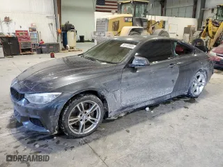 2015 BMW 4 Series 435i xDrive with VIN WBA3R5C57FK372498, listed as a Copart auction lot 46132005 with 0 mi miles and Salvage Title. Bid and sale history available at carsss.com. Image 1.
