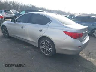 2015 Infiniti Q50 Premium z VIN JN1BV7AR8FM417712, wystawiony jako IAAI lot #41427839 z przebiegiem 88 424 mil mil oraz . Historia ofert i sprzedaży dostępna na DreamBid. Obrazek 3.
