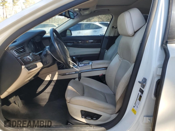 2010 BMW 7 Series 750Li with VIN WBAKB8C52ACY63372, listed as a Copart auction lot 49962145 with 142,480 mi miles and Clean title. Bid and sale history available at DreamBid. Image 7.