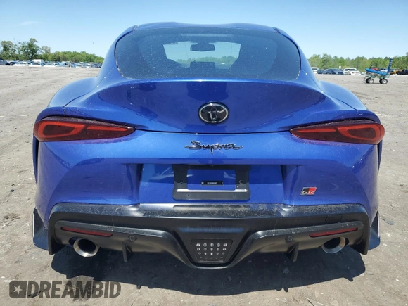 2024 Toyota Supra 3.0 with VIN WZ1DB0G05RW066072, listed as a Copart auction lot 54894725 with 11,892 mi miles and Salvage title. Bid and sale history available at DreamBid. Image 6.