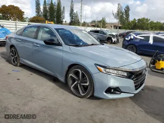 2022 Honda Accord Sedan Sport SE with VIN 1HGCV1F45NA082115, listed as a Copart auction lot 51663905 with 37,954 mi miles and Clean Title. Bid and sale history available at carsss.com. Image 4.