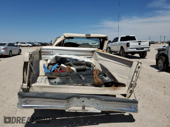 1992 Ford F-150 with VIN 1FTEX15N3NKA00727, listed as a Copart auction lot 57169714 with Not Provided miles and Salvage Title. Bid and sale history available at carsss.com. Image 6.