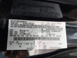 2012 Ford Focus SEL with VIN 1FAHP3H27CL348358, listed as a IAAI auction lot 41967061 with 146,432 mi miles. Bid and sale history available at carsss.com. Image 9.