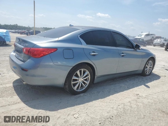 2017 Infiniti Q50 Premium with VIN JN1EV7AR3HM836681, listed as a Copart auction lot 61333735 with 49,857 mi miles and Salvage title. Bid and sale history available at DreamBid. Image 3.