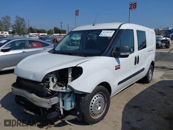 2019 Ram ProMaster City Cargo Tradesman z VIN ZFBHRFAB4K6N81095, wystawiony jako IAAI lot #42350761 z przebiegiem 93 324 mil mil oraz . Historia ofert i sprzedaży dostępna na DreamBid. Obrazek 18.