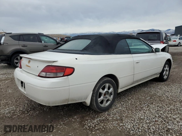 2001 Toyota Solara SE with VIN 2T1FF22P91C529355, listed as a Copart auction lot 87481874 with Not Provided miles and Salvage Title. Bid and sale history available at DreamBid. Image 3.