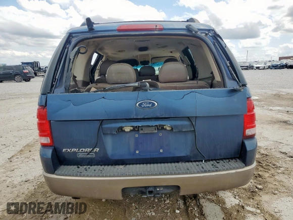 2003 Ford Explorer Eddie Bauer z VIN 1FMZU64K43ZB27338, wystawiony jako Copart lot #58319855 z przebiegiem Nie podano mil oraz Nie do naprawy • Non repairable. Historia ofert i sprzedaży dostępna na DreamBid. Obrazek 6.