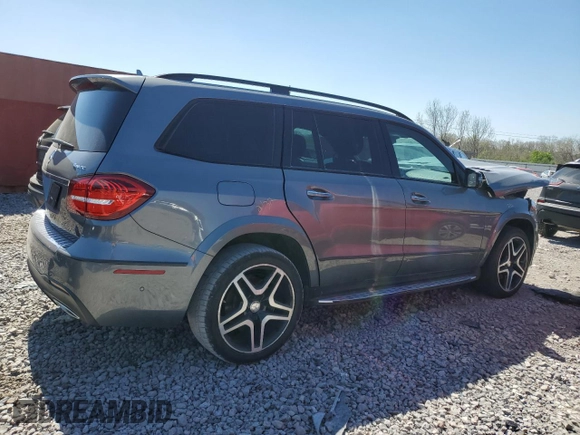 2017 Mercedes-Benz GLS 550 with VIN 4JGDF7DE4HA868230, listed as a Copart auction lot 45450814 with 64,840 mi miles and . Bid and sale history available at DreamBid. Image 3.