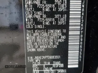 2013 Nissan Quest SV with VIN JN8AE2KP7D9063551, listed as a Copart auction lot 48493155 with 120,689 mi miles and Salvage title. Bid and sale history available at DreamBid. Image 15.
